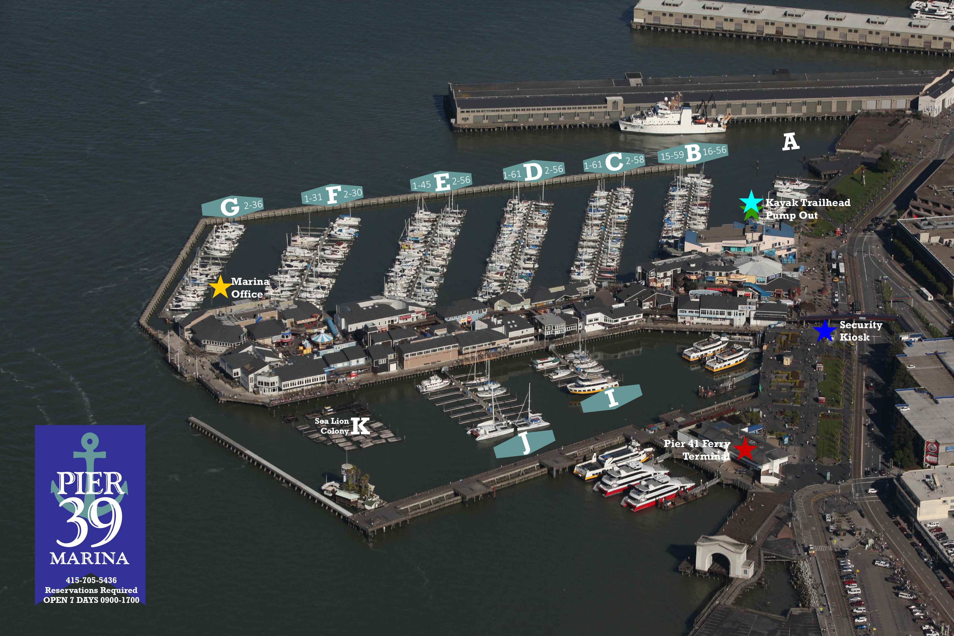 A Lot of Yachts Parking in Harbor at the Fisherman`s Wharf Pier 39